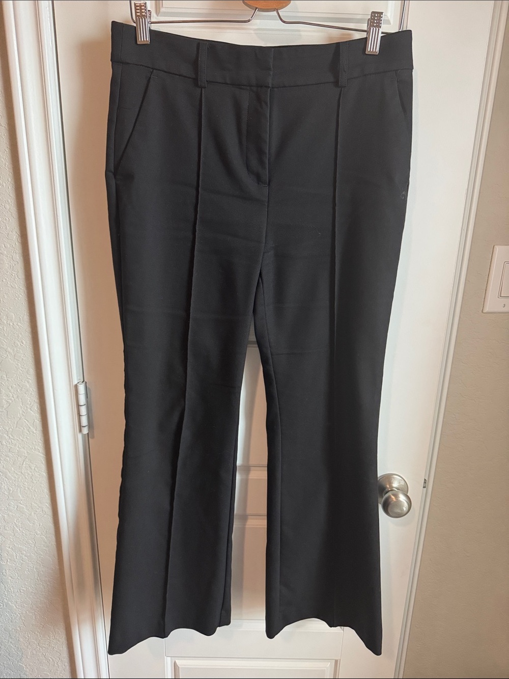 LOFT Black Boot-Cut Dress Pants